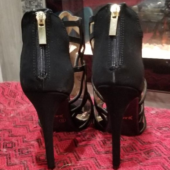 High Heel Zip back Sandals - Picture 5 of 5